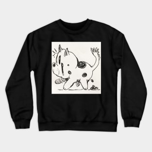 This is a dog pooping! Crewneck Sweatshirt